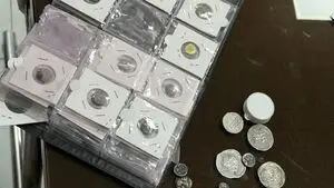 کشف ۲۳ سکه تاریخی قاچاق در شیراز توسط پلیس